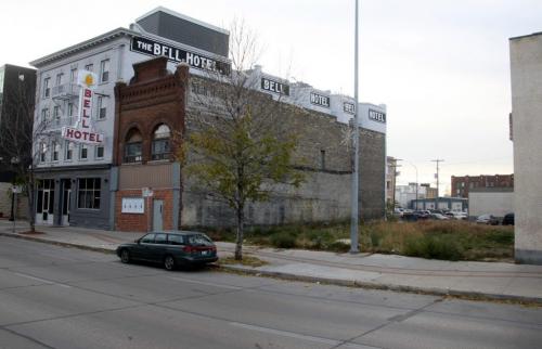 Bell Hotel file shot. Empty lot north of the old hotel is in the story.  Oct. 27, 2011 (BORIS MINKEVICH / WINNIPEG FREE PRESS)