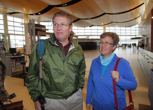 The new Winnipeg James Armstrong Richardson International Airport opens officially. People that the reporter quoted in the paper. Paul and Faith Pritchard from Thompson, Manitoba.   Oct. 30, 2011 (BORIS MINKEVICH / WINNIPEG FREE PRESS) James Richardson International Airport.