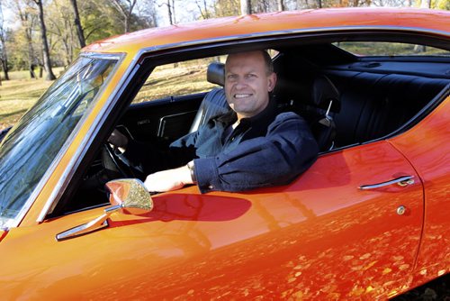 Rick Sierhuis and his 1969 Chevelle SS 396. Classic Car 111101 - Tuesday, November 01, 2011 -  (MIKE DEAL / WINNIPEG FREE PRESS)