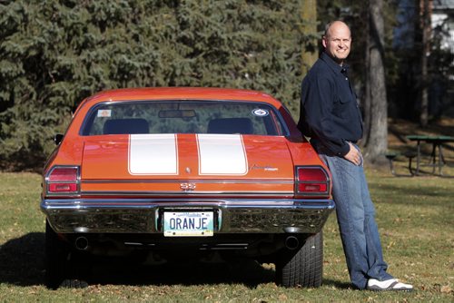 Rick Sierhuis and his 1969 Chevelle SS 396. Classic Car 111101 - Tuesday, November 01, 2011 -  (MIKE DEAL / WINNIPEG FREE PRESS)