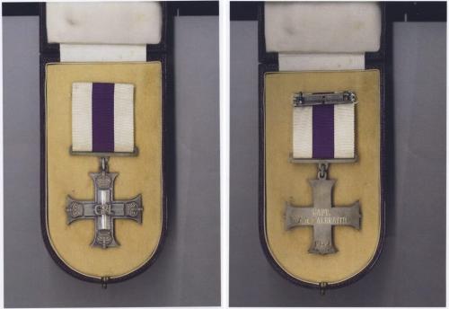 Military Cross for bravery awarded to Capt. John McNeill Galbraith in 1944.Keeper of the medal is looking for Galbraith family members to give it to. for Gord Sinclair story in the Winnipeg Free Press