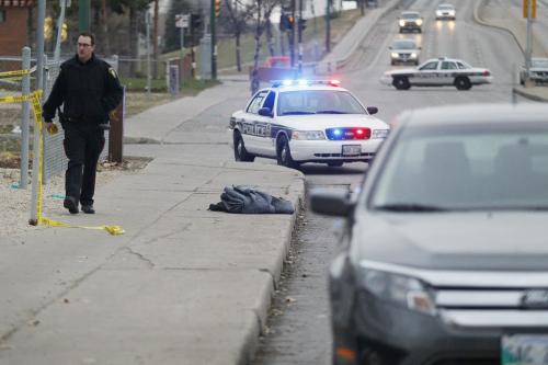 November 11, 2011 - 111111  -  On Friday, November 11, 2011 city police were investigating an car/pedestrian collision which resulted in a young boy being taken to hospital in unstable condition .    John Woods / Winnipeg Free Press