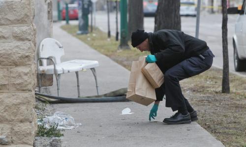 An overnight fire in the Vermont Court building at Carlton Street and Qu'Appelle Ave sent at least one person to hospital. 111112 Mike Deal / Winnipeg Free Press