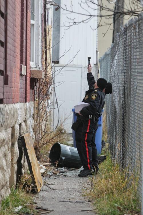 An overnight fire in the Vermont Court building at Carlton Street and Qu'Appelle Ave sent at least one person to hospital. 111112 Mike Deal / Winnipeg Free Press