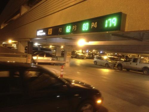 The parkade at the James Richardson International Airport displays available parking spots Tuesday, November 15, 2011. - for Bill Redekop story. Mike Aporius / Winnipeg Free Press