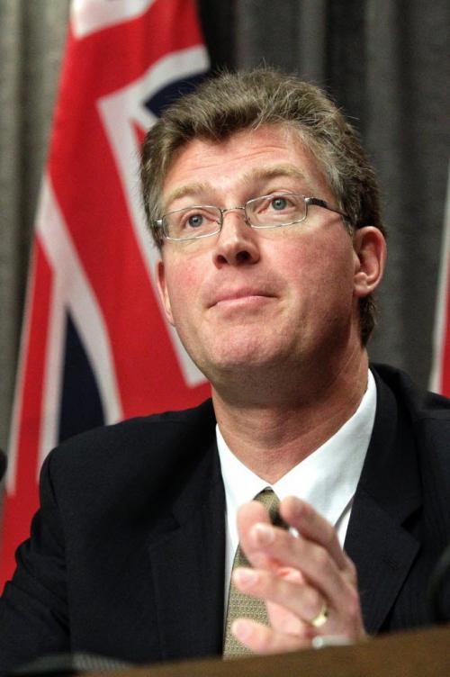 Manitoba's Justice Minister, Hon. Andrew Swan and ADM Courts Division, Shauna Curtin announce that the review of accidental releases from custody is complete and that action will be taken on its recommendations. 111125 Mike Deal / Winnipeg Free Press