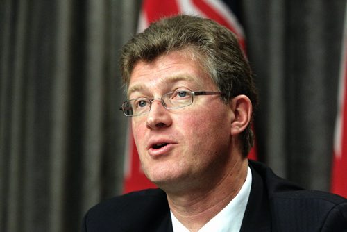 Manitoba's Justice Minister, Hon. Andrew Swan and ADM Courts Division, Shauna Curtin announce that the review of accidental releases from custody is complete and that action will be taken on its recommendations. 111125 Mike Deal / Winnipeg Free Press