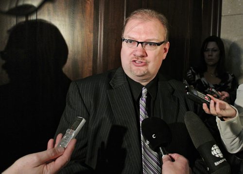 Manitoba's PC Justice Critic Hon. Kelvin Goertzen responds to the NDP announcement that the review of accidental releases from custody is complete and that action will be taken on its recommendations. 111125 Mike Deal / Winnipeg Free Press