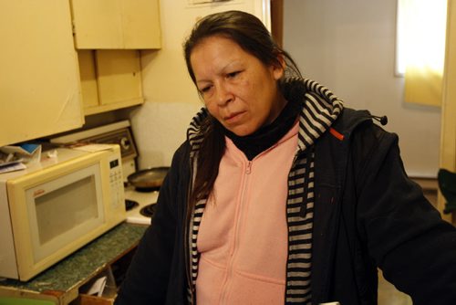 Natalie Matinet mourns the death of her son Darren George  age 22  who was shot in the head last Wednesday  died in hospital Thursday night . -Gabrielle Giroday story - - KEN GIGLIOTTI /  WINNIPEG FREE PRESS /  Dec. 9 2011