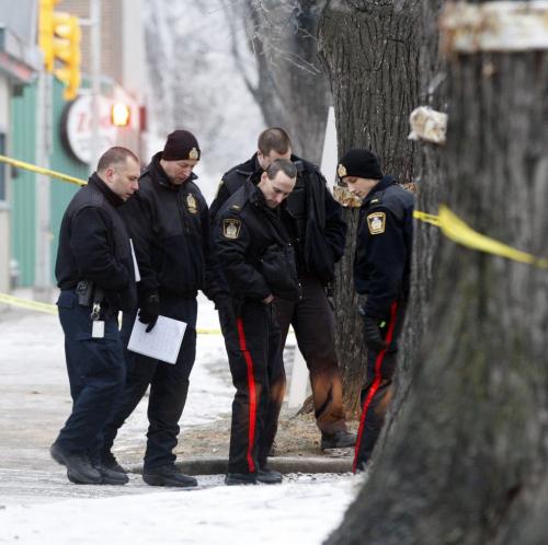 Wpg Police  are investigating evidence left at the scene - WPS have closed  off an area  near the corner of Osborne St  on Wardlaw Ave  after an apparent stabbing  around 5am , the area  closes the sidewalk and north lane  and includes  a covered parking area of an apartment building  located there                                                                                                                   - KEN GIGLIOTTI /  WINNIPEG FREE PRESS /  Dec. 13 2011