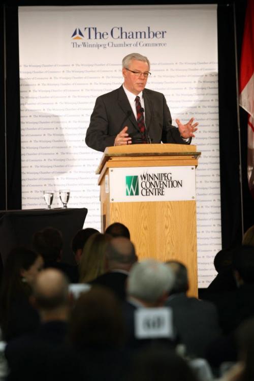 Premier Greg Selinger at his annual State of the Province address at the Winnipeg Convention Centre. December 15, 2011 BORIS MINKEVICH / WINNIPEG FREE PRESS