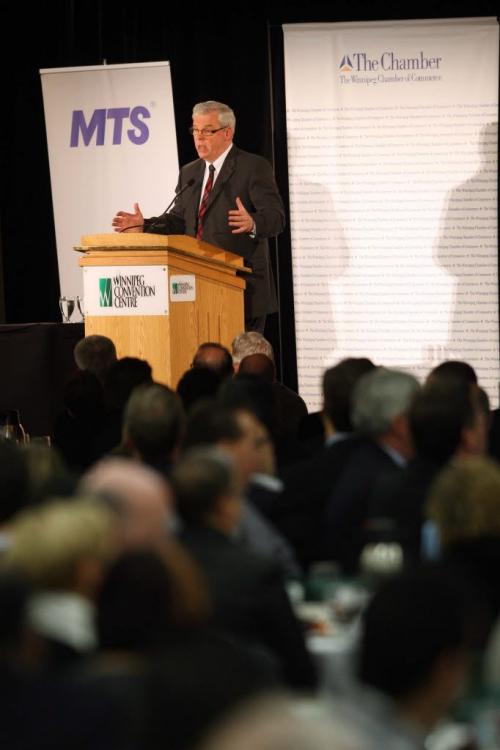 Premier Greg Selinger at his annual State of the Province address at the Winnipeg Convention Centre. December 15, 2011 BORIS MINKEVICH / WINNIPEG FREE PRESS