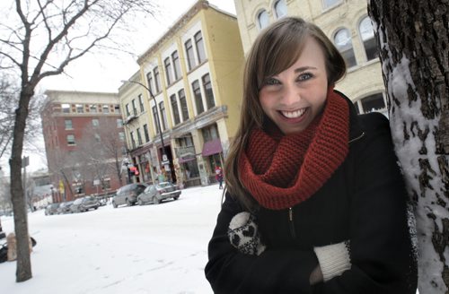 Our Winnipeg Samantha Hill in the Exchange District. 120114 - Saturday, January 14, 2012 -  (MIKE DEAL / WINNIPEG FREE PRESS)