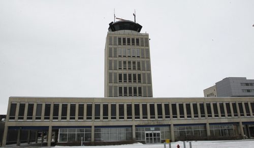 The air traffic control tower and administration bld. by the former Winnipeg Airport/ James Armstrong Richardson International Airport. with story (WAYNE GLOWACKI/WINNIPEG FREE PRESS) Winnipeg Free Press Jan. 23 2012