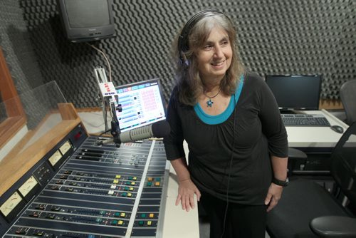 Rochelle Zucker runs the Yiddish Radio Hour on CKJS 810 radio Sundays - See Brenda Suderman story January 23, 2012   (JOE BRYKSA / WINNIPEG FREE PRESS)