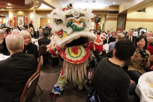January 24, 2012 - 120124  - The Lion Dance is performed at the Chinese New Year celebrations at the Kum Koon Garden Tuesday January 24, 2012.    John Woods / Winnipeg Free Press