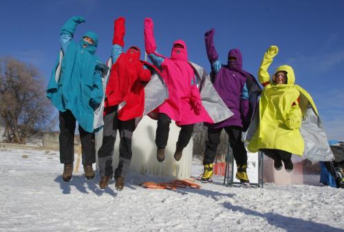 Warming Huts. Ice Pillows - Mjolk Team fom Czech Republic. January 26, 2012 BORIS MINKEVICH / WINNIPEG FREE PRESS