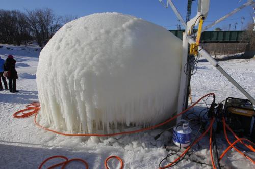 Warming Huts. Ice Pillows - Mjolk Team fom Czech Republic. January 26, 2012 BORIS MINKEVICH / WINNIPEG FREE PRESS