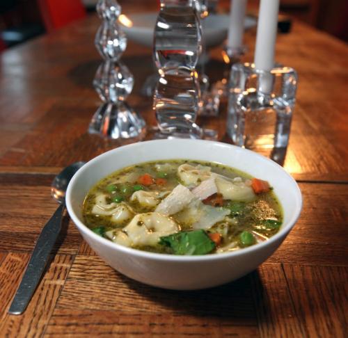 Tortillini soup....See Alison Gilmore's Recipie Swap. January 30, 2012 - (Phil Hossack / Winnipeg Free Press