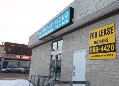 Phat Cat Video on Sargent Ave. closed  See Randall King story. Feb 02, 2012 (Ruth Bonneville / Photographer) Winnipeg Free Press