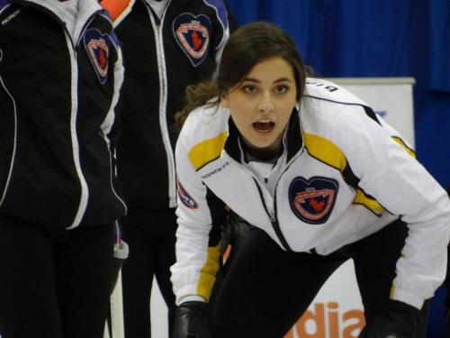 Manitoba Junior curler - Shannon Birchard  Photo by Tim Gall For Winnipeg Free Press