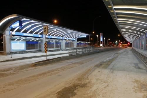 February 10, 2012 - 120210  -  One of the rapid transit station photographed Friday, February 10, 2012. John Woods / Winnipeg Free Press