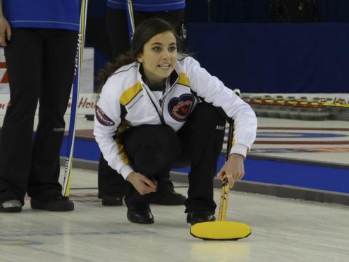 Shannon Birchard, skip for Manitoba Juniors. Feb. 11, 2012. Tim Gall photo. Winnipeg Free Press