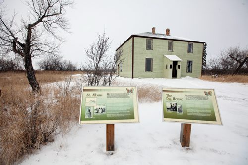 Brandon Sun 25022012 The Big House at the Criddle-Vane Homestead south of CFB Shilo is seen on Sunday after vandals caused damage to the provincial heritage park. (Tim Smith/Brandon Sun)