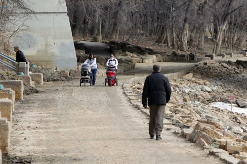 The River Trail at the Forks. People did not want to have name used. Generic shots. March 14, 2012  BORIS MINKEVICH / WINNIPEG FREE PRESS