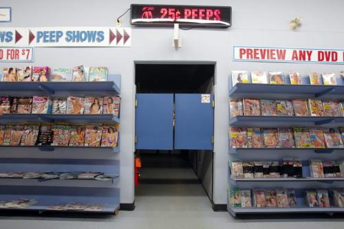 Peep show area in Dominion News on Portage Ave.  March 20, 2012  BORIS MINKEVICH / WINNIPEG FREE PRESS