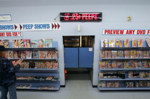 Peep show area in Dominion News on Portage Ave.  March 20, 2012  BORIS MINKEVICH / WINNIPEG FREE PRESS