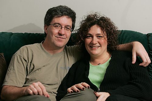 BORIS MINKEVICH / WINNIPEG FREE PRESS  070130 Rick and Kim Scherger are a loving couple for a Valentine feature.