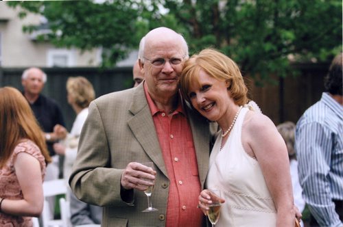Winnipeg - Lindor Reynolds (R) with her father Jack Heuvel. July 2006. RUTH BONNEVILLE PHOTO.