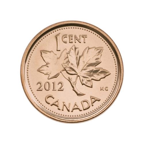 Royal Canadian Mint 2012 Penny one cent [#End of Shooting Data Section]