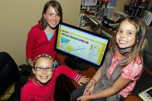 L-R Emma Kasian(sitting with glasses), Keirra Nemetchek(tall on left), and Haley Gosselin(right sitting on desk) pose for a photo.  From Website http://www.exploravision.org Region 4 Title: The Fascinating Toothbrush Sensor School: Springs Christian Academy  Winnipeg, MB Coach: Susan MacLeod Students: Haley Gosselin, Emma Kasian, Keirra Nemetchek Since its inception in 1992, more than 287,000 students from across the United States and Canada have participated in the ExploraVision program. It's a fun and engaging project that can inspire a lifelong love of science for students and teachers alike.  WHAT IS EXPLORAVISION?  ExploraVision is a science competition that encourages teachers to make science a part of their curriculum. As a teacher sponsor, you will lead your students as they work in groups of 2  4 to simulate real research and development. You will guide your students as they study a technology of interest and predict what that technology might be like 20 years from now. Teams will explore what is necessary to make their visions a reality. Past winners have envisioned technologies ranging from a self-cleaning toilet to a new method of treating diabetes.  WHO CAN PARTICIPATE?  ExploraVision is designed for K  12 students of all interest, skill and ability levels. The competition is open to students enrolled in public, private or home school in the United States and Canada. Click here to see the full eligibility requirements.  HOW DO I GET MY STUDENTS INVOLVED?  The most important step is educating them about the project. You can then either implement it as part of your curriculum or become a coach for the students who would like to participate. But if they don't know about it they'll never know if they want to register.  WHY DOES TOSHIBA SPONSOR EXPLORAVISION?  Toshiba was founded with a strong commitment to technological innovation, and this commitment goes hand in hand with the company's passion for science education. Through Toshiba's shared mission partnership with NSTA (National Science Teachers Association), the Toshiba/NSTA ExploraVision competition makes a vital contribution to the educational community. EVA is one of the world's largest K-12 science competitions and is a cornerstone of Toshiba's efforts to inspire youth in the fields of science, technology, engineering and math (STEM).  ABOUT NSTA  The National Science Teachers Association, founded in 1944 and headquartered in Arlington, Virginia, is the largest organization in the world committed to promoting excellence and innovation in science teaching and learning for all. NSTA's current membership of 60,000 includes science teachers, science supervisors, administrators, scientists, business and industry representatives, and others involved in and committed to science education. April 2, 2012  BORIS MINKEVICH / WINNIPEG FREE PRESS