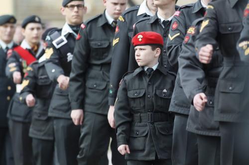 April 7, 2012 - 120407 - Brandon Chambers and other Winnipeg Army Cadets were on hand at the annual Battle of Vimy Ridge memorial ceremony at Vimy Ridge Park Saturday April 7, 2012.    John Woods / Winnipeg Free Press