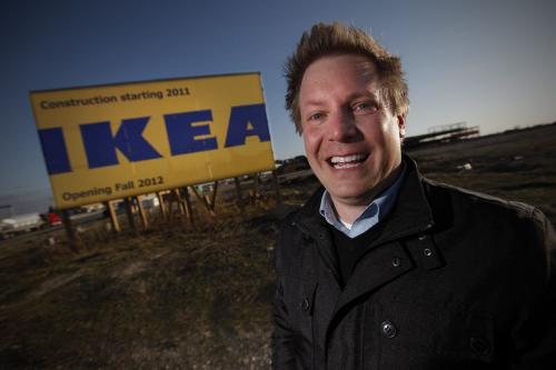 April 10, 2012 - 120410  -  Stephen Bobko, the newly appointed manager of the Winnipeg IKEA store, is photographed Tuesday April 10, 2012 on the construction site of the new store which is expected to open in November.    John Woods / Winnipeg Free Press
