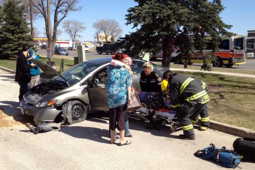 MVC with injuries on Pembina Highway near Dalhousie just after noon. ALDO WAS LOOKING INTO OFFICIAL DETAILS. April 12, 2012  BORIS MINKEVICH / WINNIPEG FREE PRESS