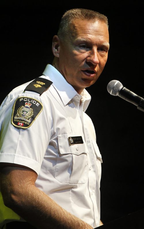 Winnipeg Police Service Superintendent Keith Walker at launch for Ride For Dad.  Gabrielle Giroday  story   (WAYNE GLOWACKI/WINNIPEG FREE PRESS) Winnipeg Free Press  April 13 2012