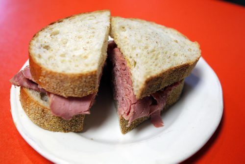 RESTAURANT REVIEW - Eddy's Place- Corned beef sandwich.  April 18, 2012  BORIS MINKEVICH / WINNIPEG FREE PRESS