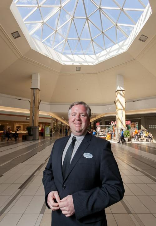 Kildonan Place general manager Peter Havens looks forward to the addition of a Target department store in May 2013. Story by Murray McNeill 120420 - Friday, April 20, 2012 -  Melissa Tait / Winnipeg Free Press