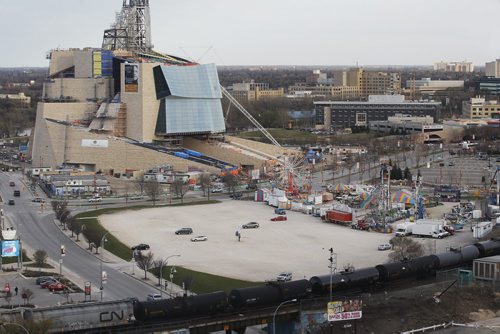 April 24, 2012 - 120424  - Proposed water park waterpark site and human rights museum photographed Tuesday April 24, 2012.    John Woods / Winnipeg Free Press. Parcel 4 Four CMHR