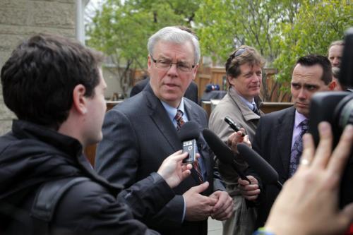 Manitoba Premier Greg Selinger at press conference for new program for people who want to make their homes more efficient. May 8, 2012  BORIS MINKEVICH / WINNIPEG FREE PRESS