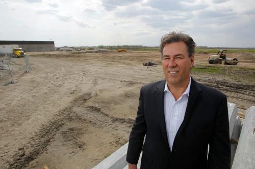 STEINBACH, MB. Shindico's John Pearson poses for a photo at the mall construction site where some major projects, including a new Walmart, are underway.  May 11, 2012  BORIS MINKEVICH / WINNIPEG FREE PRESS