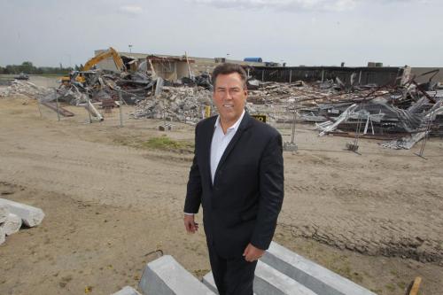 STEINBACH, MB. Shindico's John Pearson poses for a photo at the mall construction site where some major projects, including a new Walmart, are underway.  May 11, 2012  BORIS MINKEVICH / WINNIPEG FREE PRESS