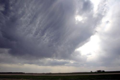 NEAR NIVERVILLE, MB. Some sinister clouds threaten the area. A violent front blew threw. Not known if there was any injuries or property damage. May 11, 2012  BORIS MINKEVICH / WINNIPEG FREE PRESS