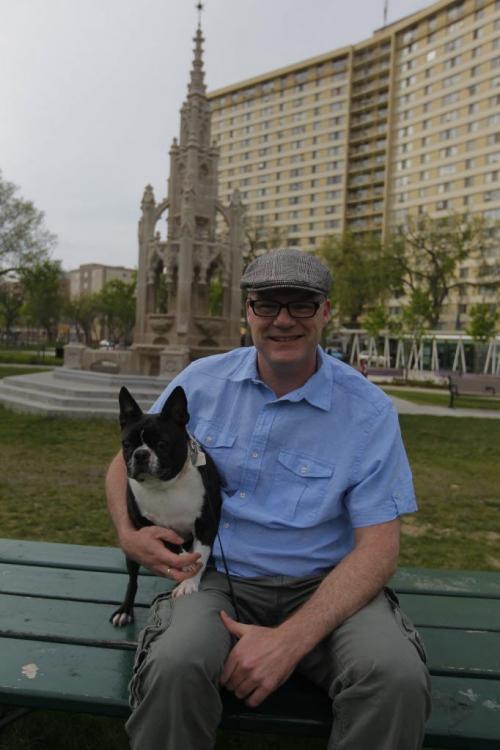 WINNIPEG, MB - Cassidy with his dog Lilly for my Winnipeg.  May 16, 2012  BORIS MINKEVICH / WINNIPEG FREE PRESS