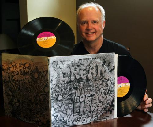 Detour Favourite double albums. John Einarson with his Wheels of Fire by Cream. David Sanderson story (WAYNE GLOWACKI/WINNIPEG FREE PRESS) Winnipeg Free Press  May 22 2012