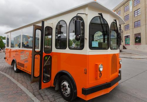 The trolley has returned to Winnipeg after more than 50 years. The Winnipeg Trolley Company now operates a 1920s era styled streetcar that's built on a bus chassis. It's modelled to look like the very same trolleys that travelled Winnipeg's streets in the early 20th century, and is available for charters and tours. 120525 - Friday, May 25, 2012 -  Melissa Tait / Winnipeg Free Press
