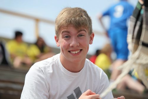 Liam is all smiles at a city wide track and field meet at Max Bell outdoor track. See Doug Speirs story Windsor School 2017 project. May 28  2012 (Ruth Bonneville/Winnipeg Free Press)